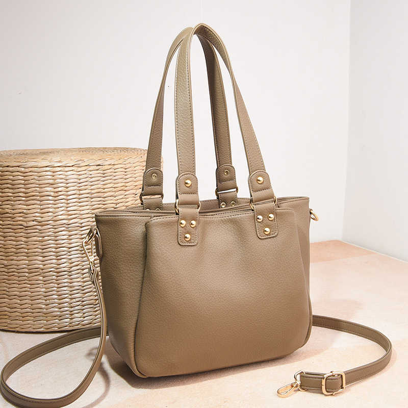 2025 New Handbag Women's Fashion Large Capacity Tote Bag Work Commute Crossbody Shoulder Bag