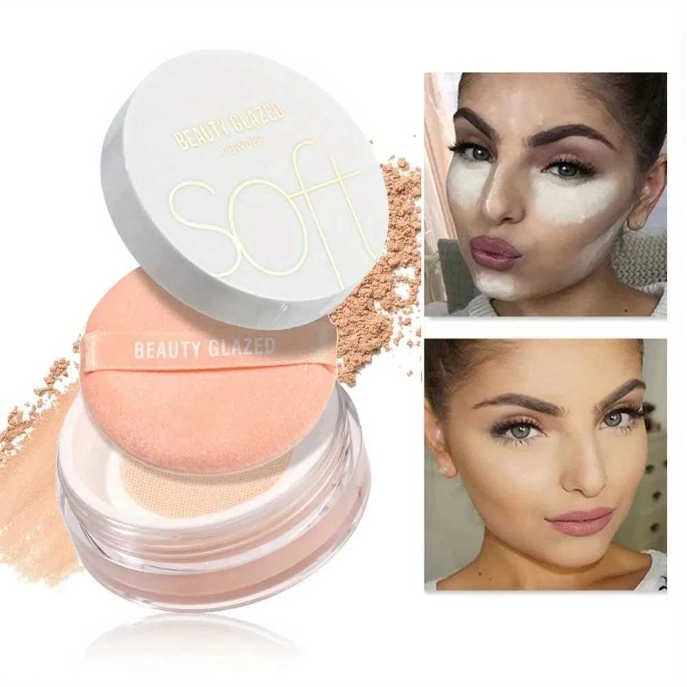 4 colors smooth and lightweight natural matte powder waterproof loose powder sweat resistant matte surface without glossXJ250407