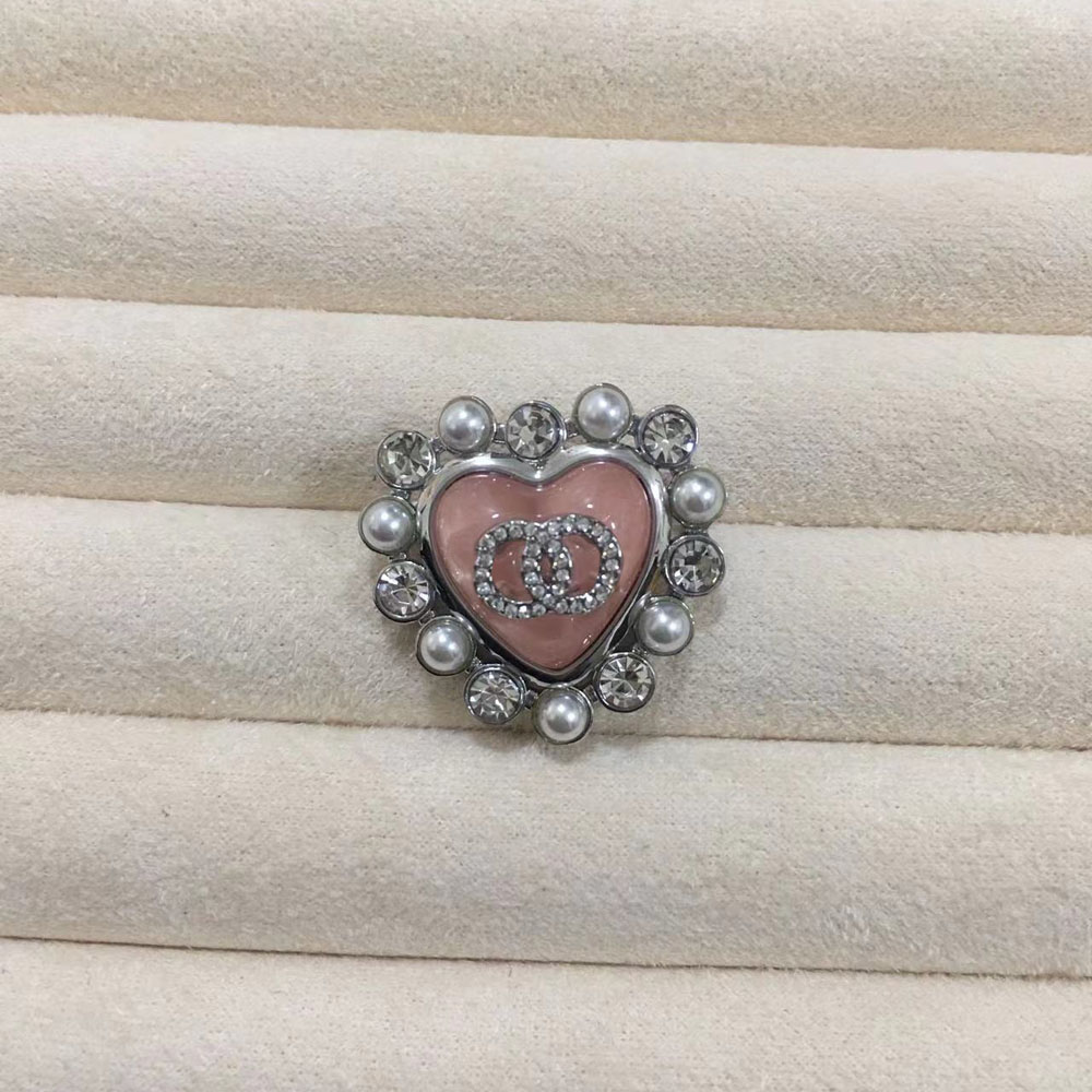 Fashion Designer Brooch Crystal Letter Brooches For Women Brass Copper Jewelry Ladies Dress Accessory Pins Womens Diamond Pearl Design Brooches Breastpin