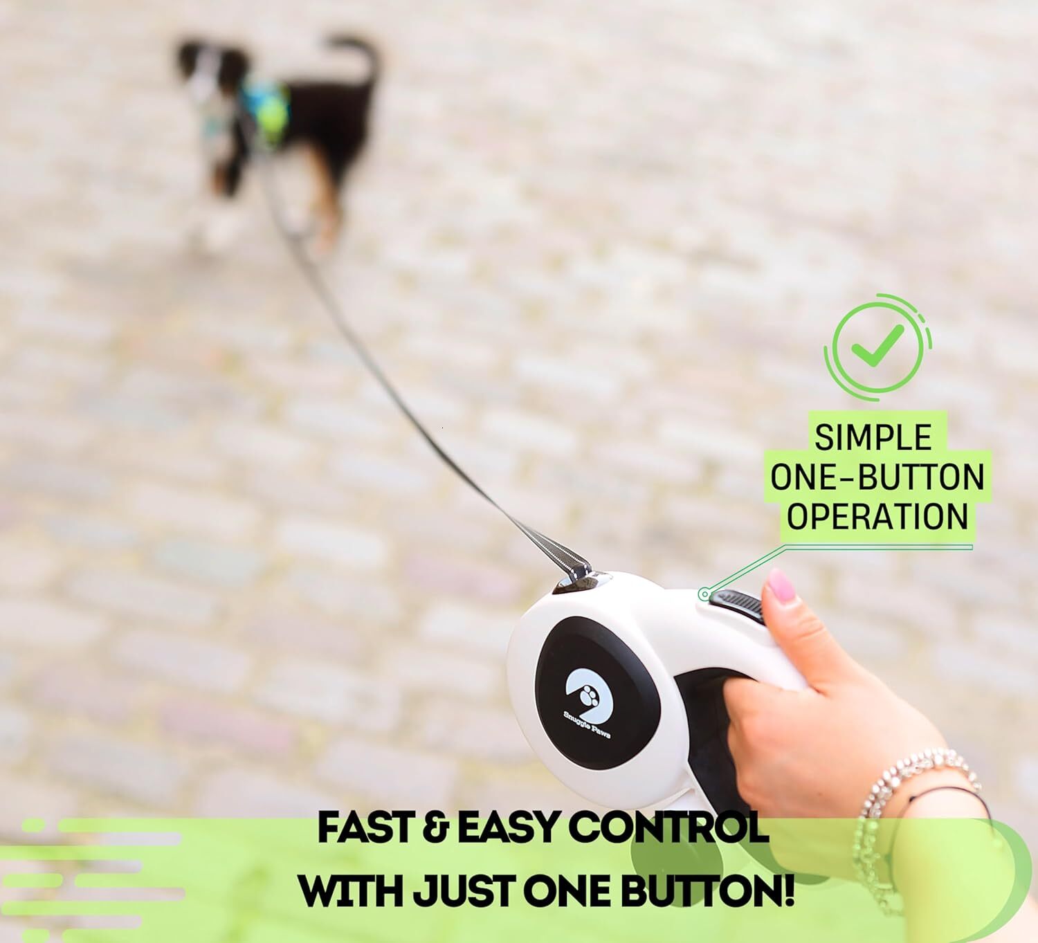 16ft retractable dog leash with led light chewresistant steel cable reflective strips tanglefree design heavy duty extendable leash for small to mediu