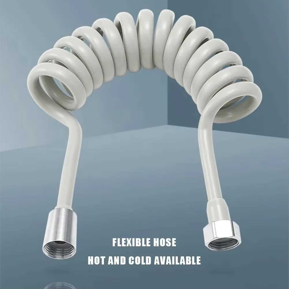 2m 5m Spring Shower Hose Meters Water Plumbing Hose Plastic Bathro Water Toilet Bidet Sprayer Telephone Line soft Hoses Y251107