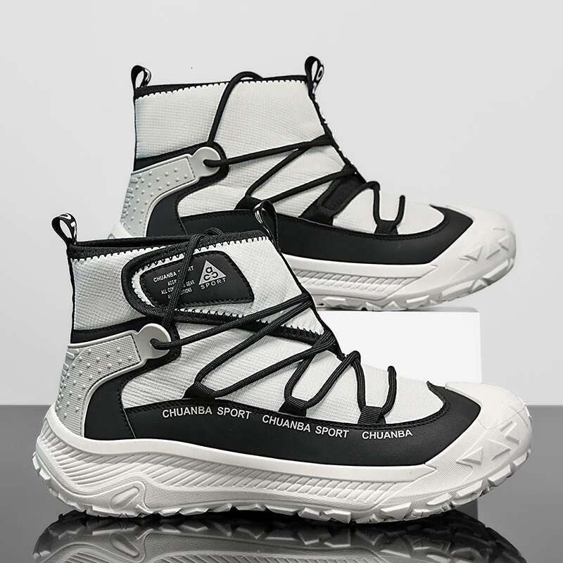 High top ACG outdoor hiking anti slip waterproof shoe upstream shoes solid color off-road Fishing Shoes Wading Boots
