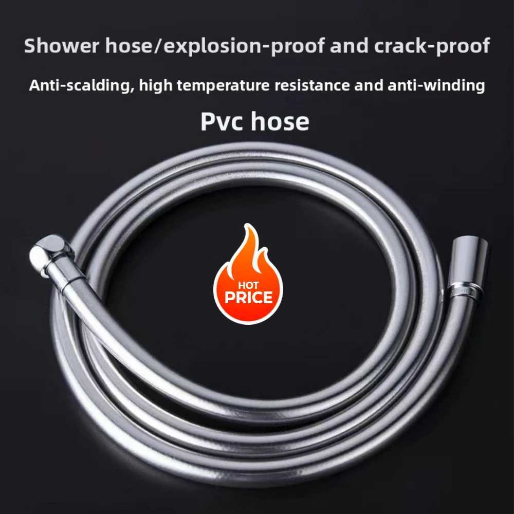 Hot 15/2M Silicone Shower s Hose ible Anti-Winding Pipe High Pressure Powerf Shower Tube Bathro Faucte Accessories Y251107