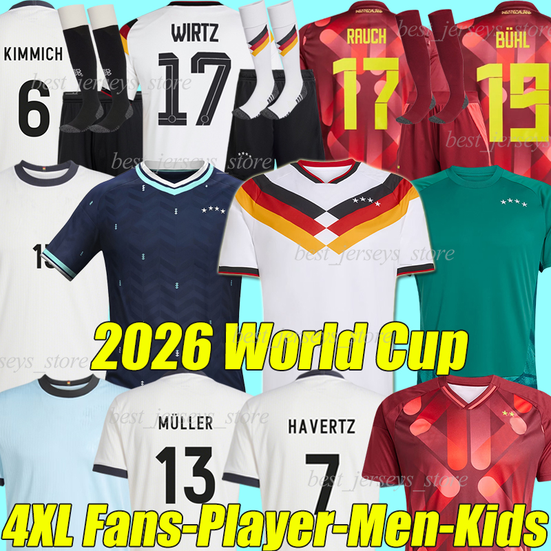 4XL 2026 GerMANys 125th WIRTZ Soccer Jerseys KIMMICH GNABRY LEWELING GORETZKA F.NMECHA ADEYEMI TAH BAUMANN fans player version Men Kids Kit Sock Football Shirt