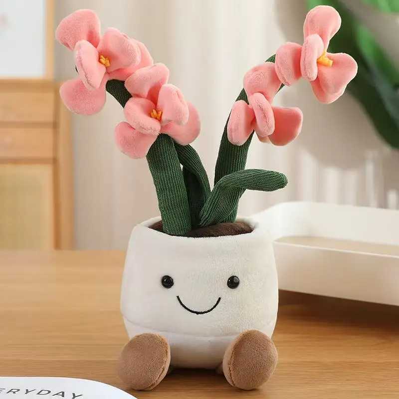 35cm flowerpot figurine simulation filled plush toy figurine cartoon anime cute pillow fun home decoration office ornament C251107
