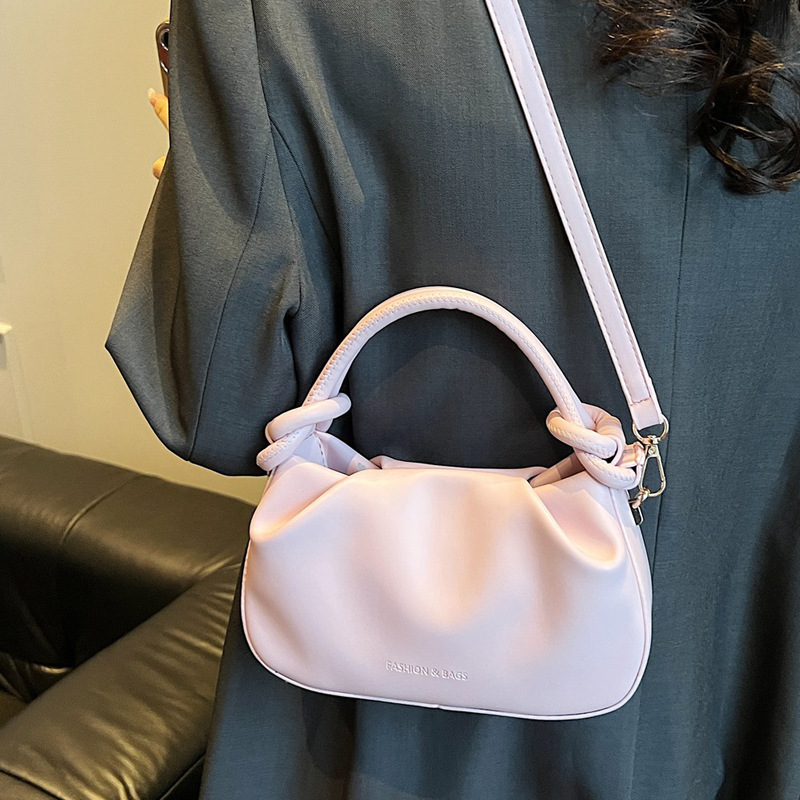 2025S Designer Women S Bag Simple Pleated Small For Women In Spring New Hand Held Bucket Bag High End And Stylish Versatile Temperament Crossbody Bag