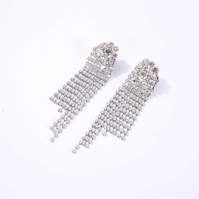 New European American Long Tassel Earrings, Quality Retro Exquisite And Popular Earrings