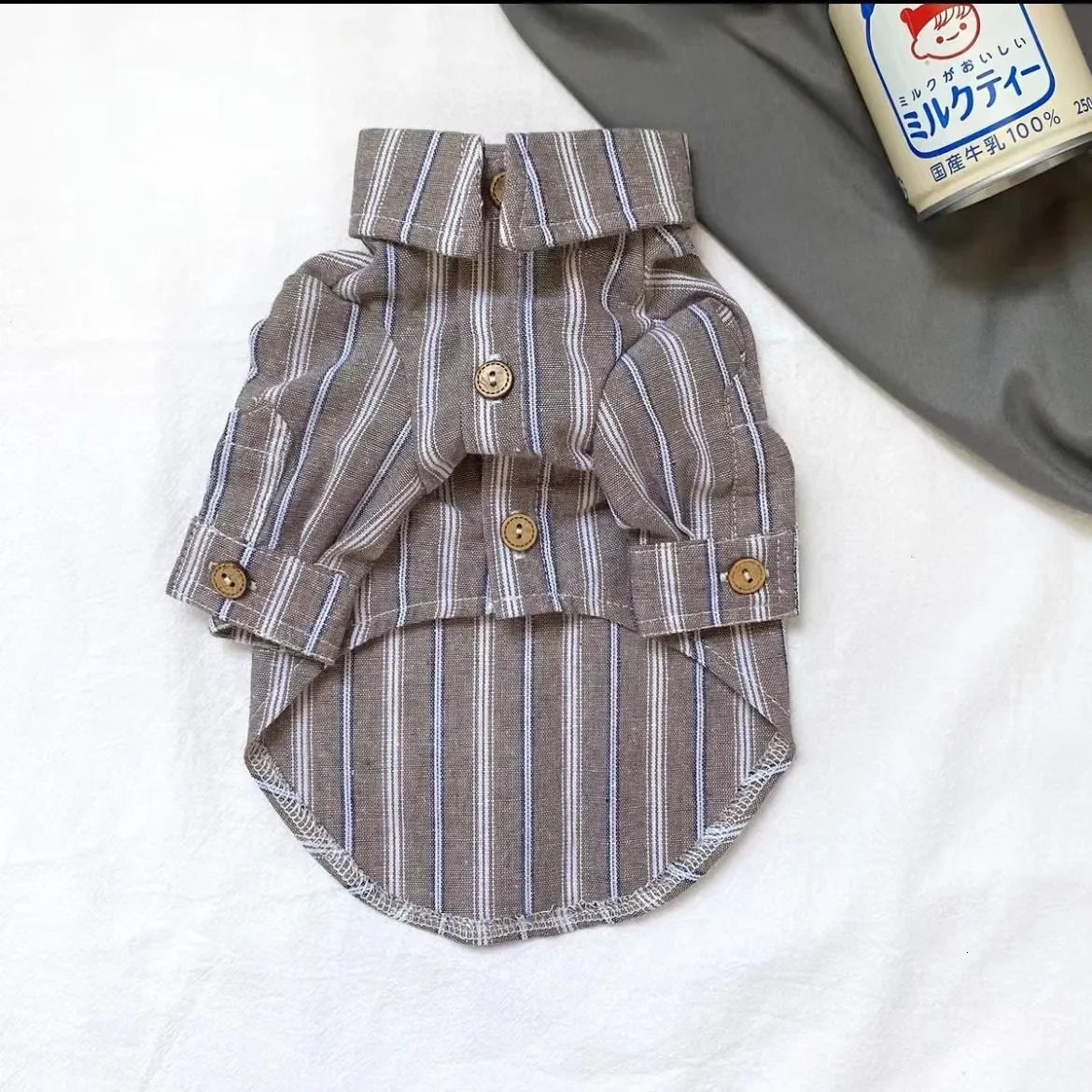 Pet Clothes Pet Puppy Cat Thin Striped Shirt 250407