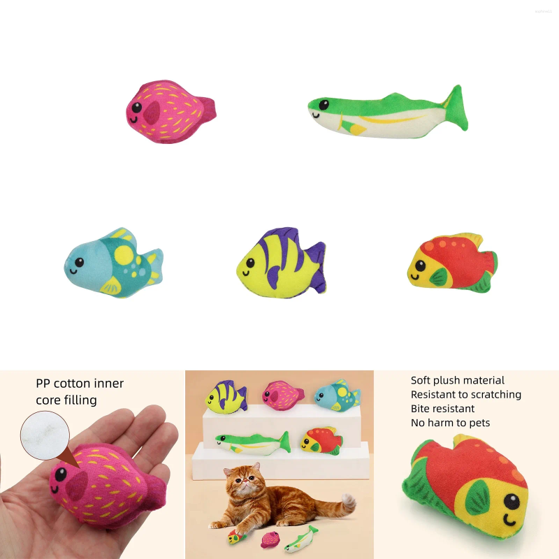 Update Soft Puppy For Teething Fish Plush Pet Toys Creative Tropical Running Compatible With Hine Exercise Heart Beat