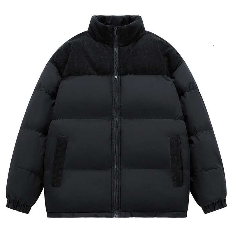 Autumn Winter Turtleneck Mens Clothing Zipper Pockets Long Sleeve Cardigan Coats Fashion Contrast Color Jackets Trendy TopsT251107