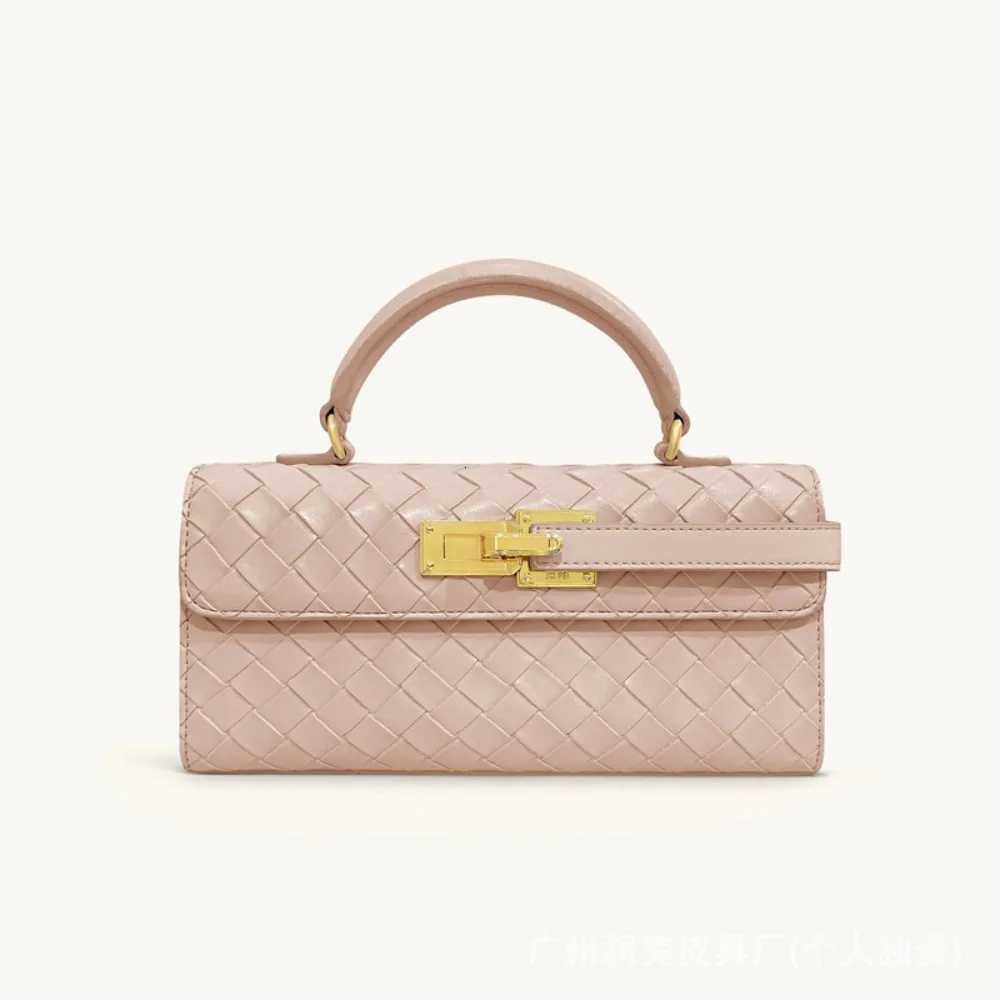 JW PEI Handbag Woven Small Square Bag Luxury Genuine Leather Crossbody Bag Mini WomenW251107