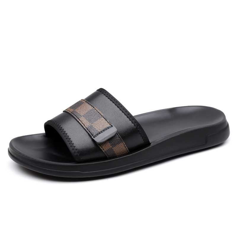 Free shipping designer Slippers for womans mens sandals lady slider summer fashion Slides grid men outdoor woman shoes