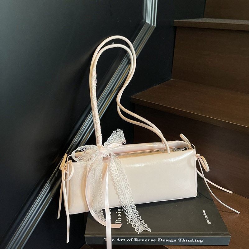 2025S New Model Designer Stick Women S Trendy And Versatile Commuting Shoulder Bag Casual Bow Underarm Bag Totebag