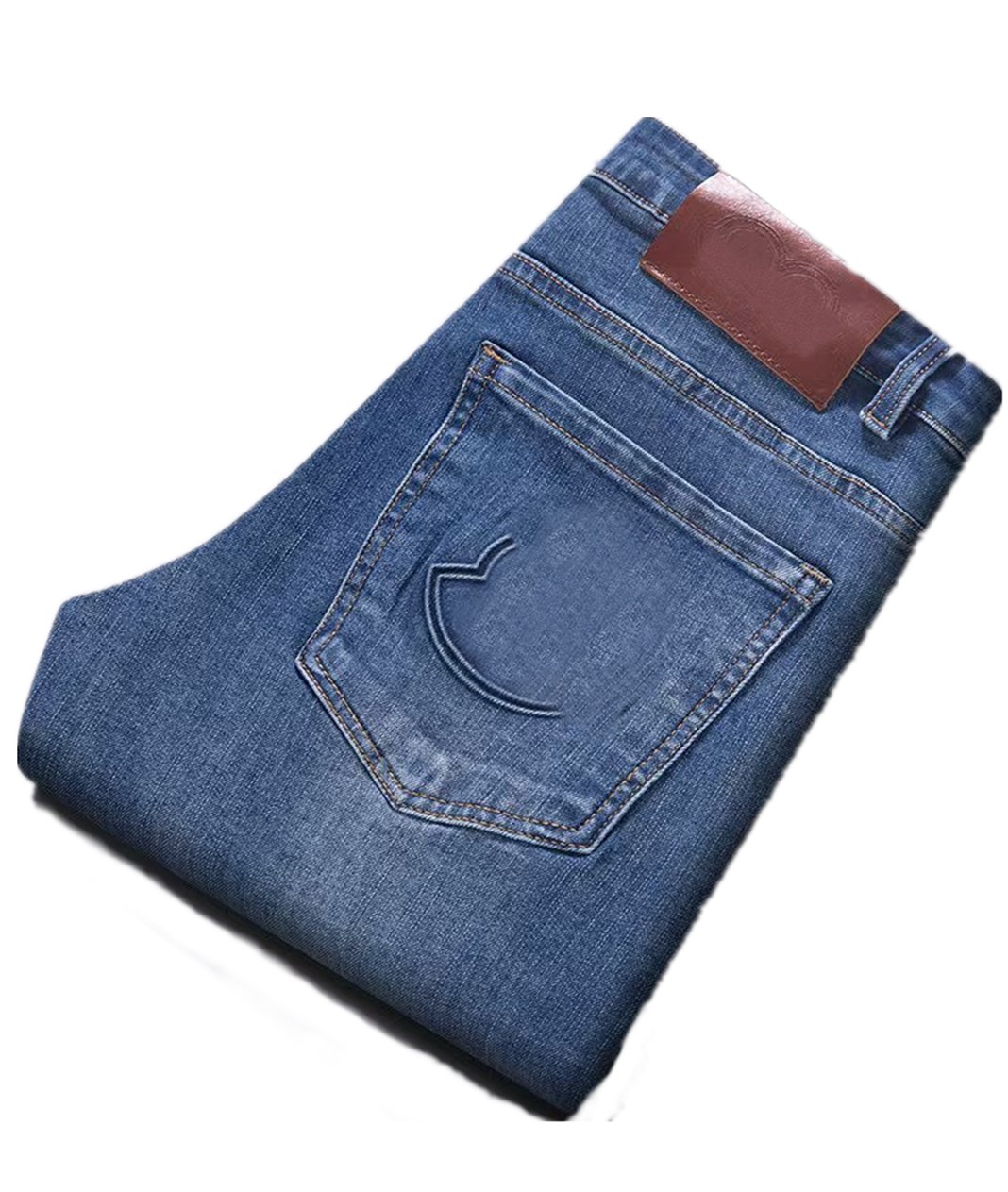 fashion brand designer men jeans straight stretch business casual slim fit denim pants monclerlies monclermaya monclear long trousers size 28 38 d65