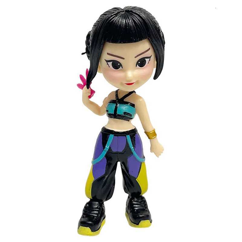 6pcs/Set Kpop Demon Hunters Figure Toy Rumi/Mira/Zoey Action Figure PVC Desktop Decoration Model Doll Toy Fans Gift Z251107
