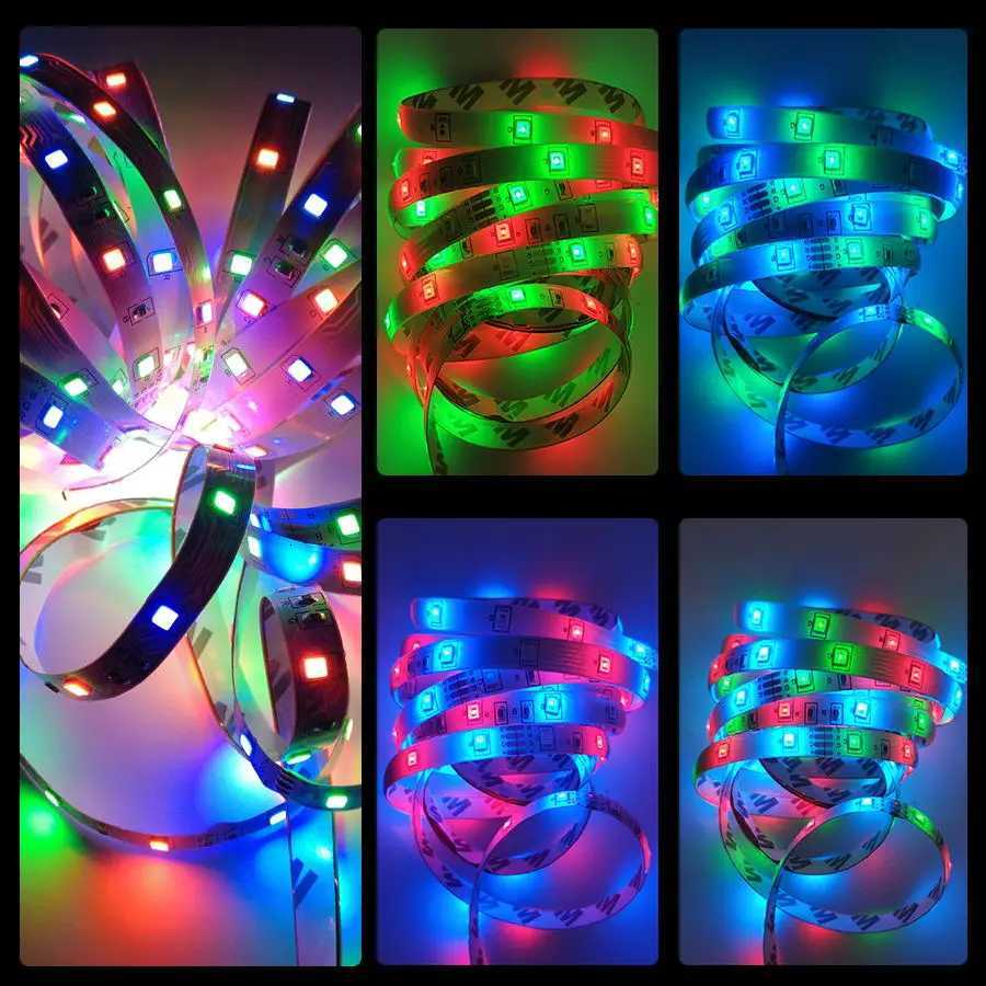 2835 RGB LED Neon Strip Lights Music Sycn APP Control Lights Flexible Lights Kitchen Party Ambient Lights Holiday Decor Lights W251107