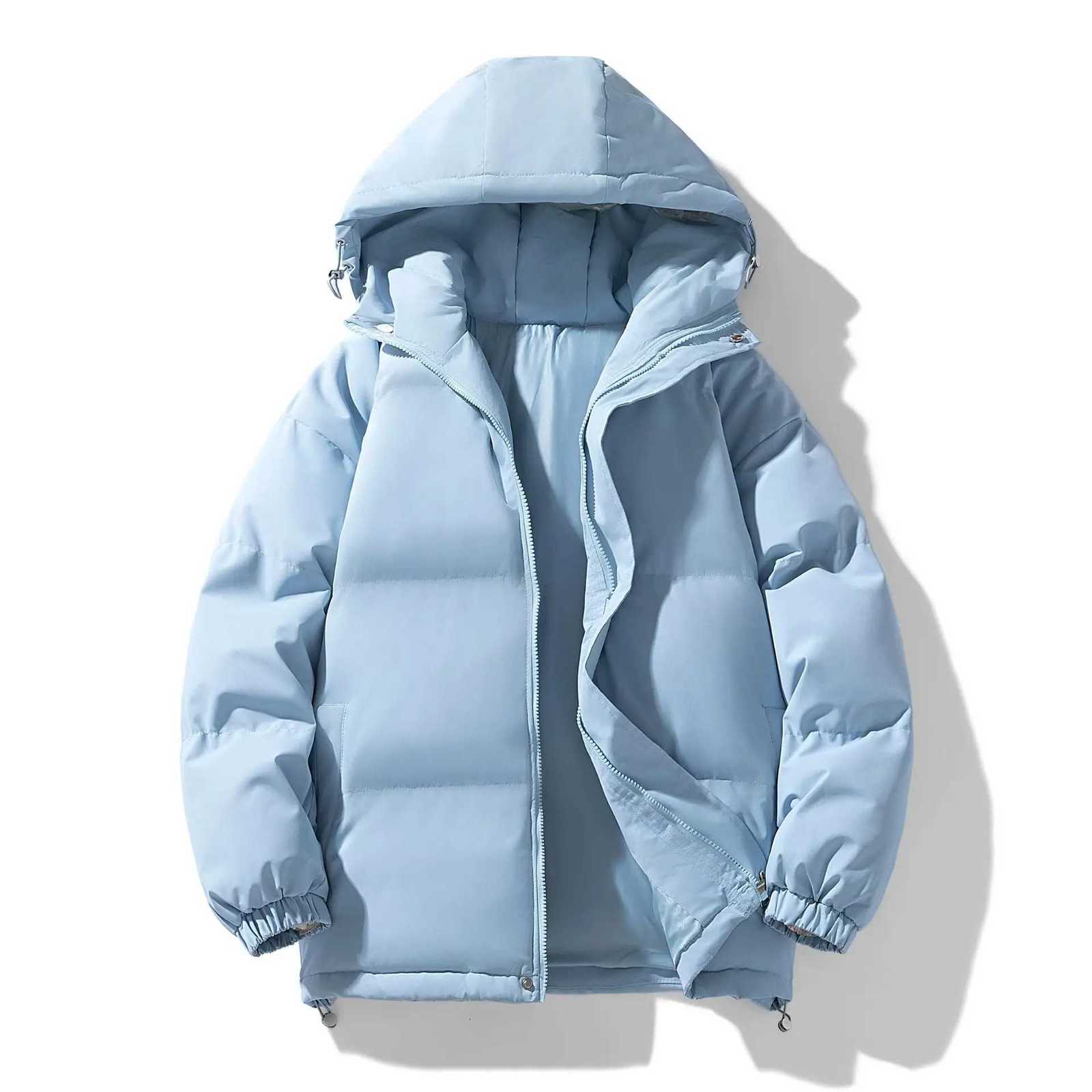 Autumn And Winter Warm Fashion Puffer Jacket Women High Neck Hooded Zipper Design Cotton-Padded CoatT251107