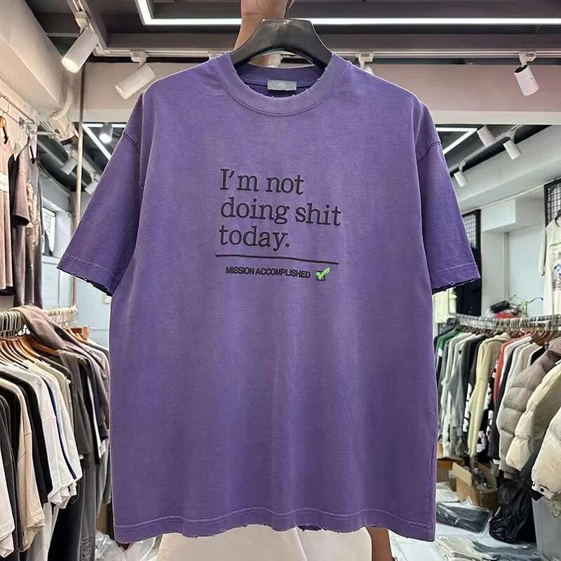 New Men's Double Sided Gas Monkeys Garage Printed Cotton T-Shirt Summer Short Sleeve O-neck Tees Streetwear Oversized Tops