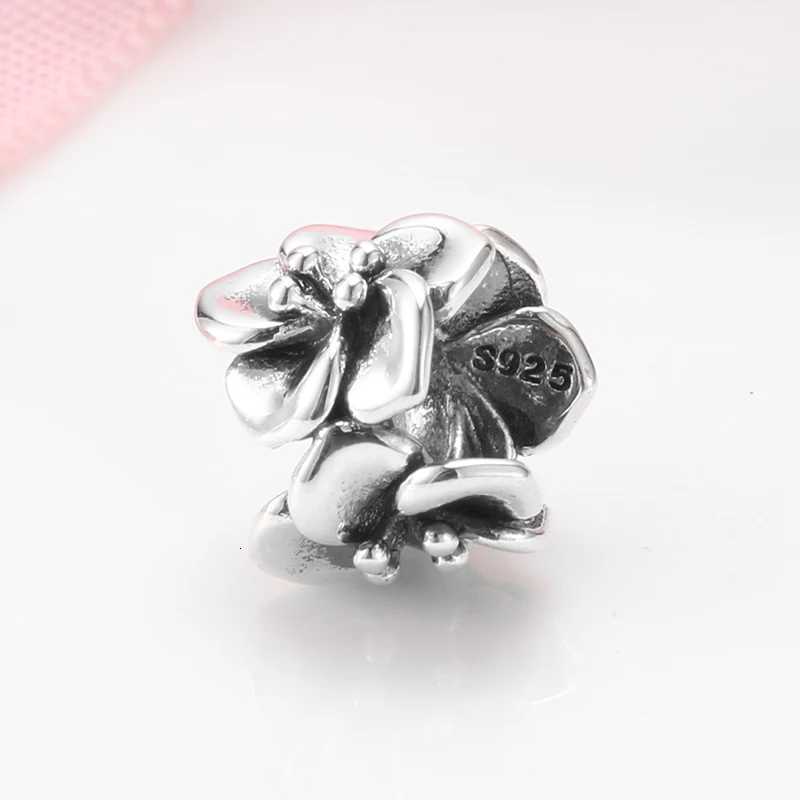 925 Sterling Silver Multiple Facet Beautiful Flowers Pure Silver Charm Beads Fit Original Bracelet Diy Jewelry Accessories BeadsXJ251107
