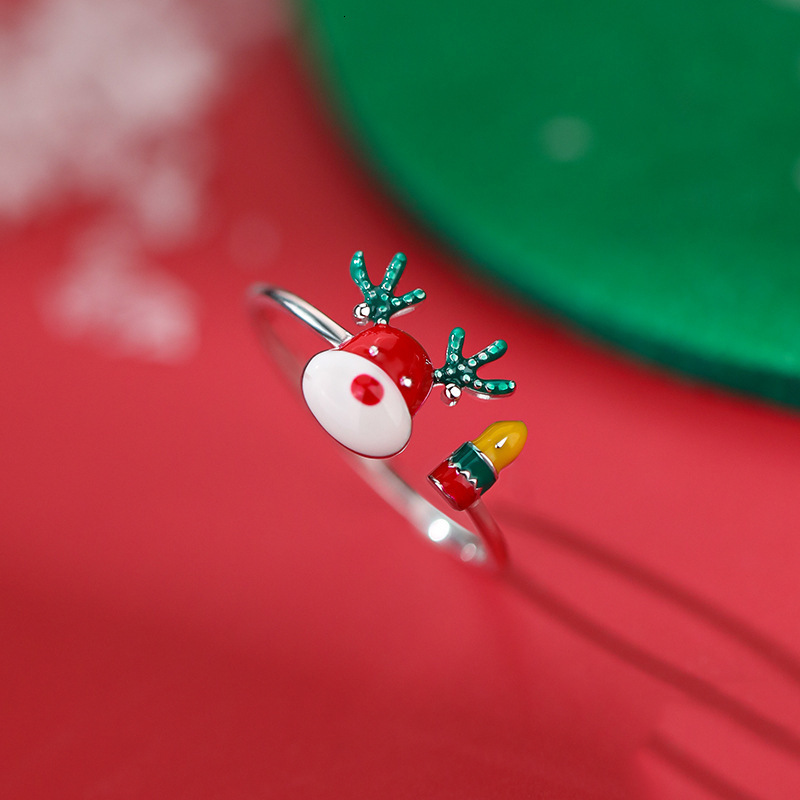 Top Source New 2024 All the Way With You Small Deer Bump Adjustable Christmas Ring