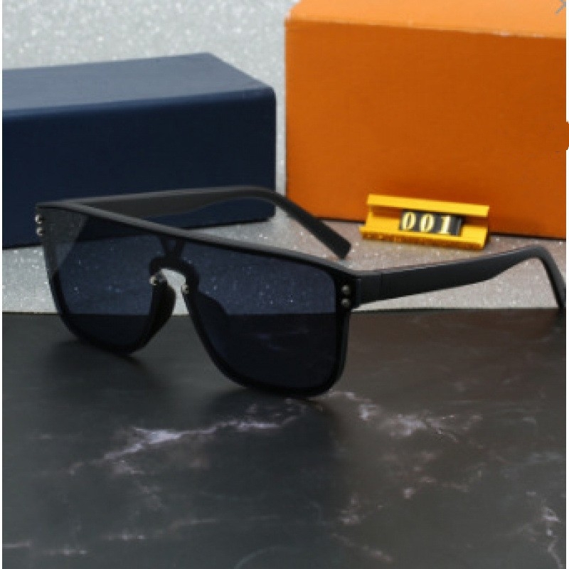 Fashion luxury man hot designer sunglasses for men and woman vintage square matte frame Letter printed Color film glasses trend leisure Y260207