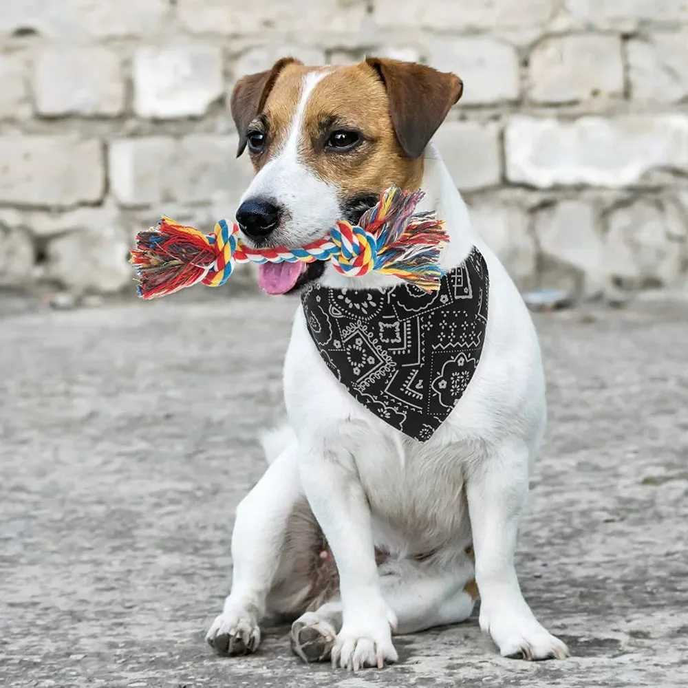 Adjustable pet bib Saliva towel dog collar scarf Bandana collar dog triangle bib collar pet accessories M250407