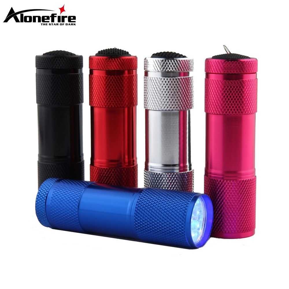 9 LED White Light Lighting Flashlight Aluminium Mini Torch Outdoor Portable Travel Hike Fishing Home Work Emergency Spare LampW251106