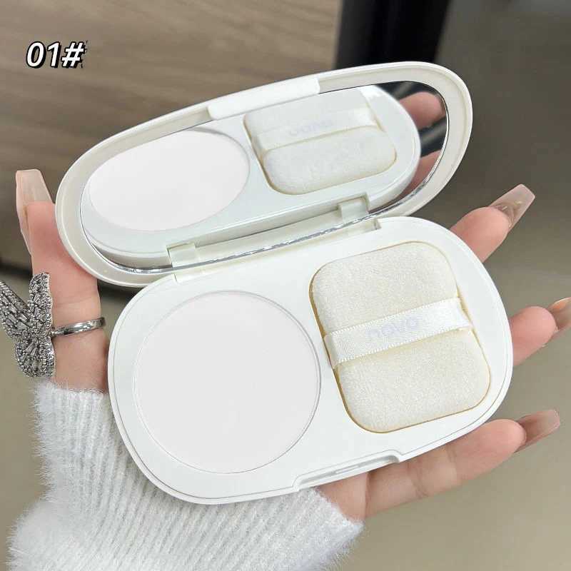 Gauze oil controlled pressed powder natural matte long-lasting waterproof loose transparent powder Dupes makeupXJ250407