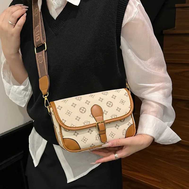 Wide Strap Crossbody Bag Women Premium Distressed Leather Retro Design All Day Comfort Ergonomic Support Coffee Run LuxeW251107