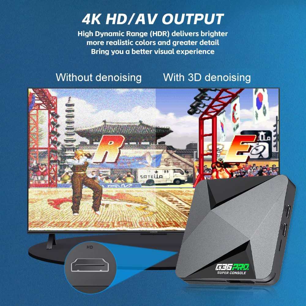 G36 Pro Retro Video Game Console super Game Box with 120000 Retro Video Games for GBA with Charging Gamepad Kids Gift K251107