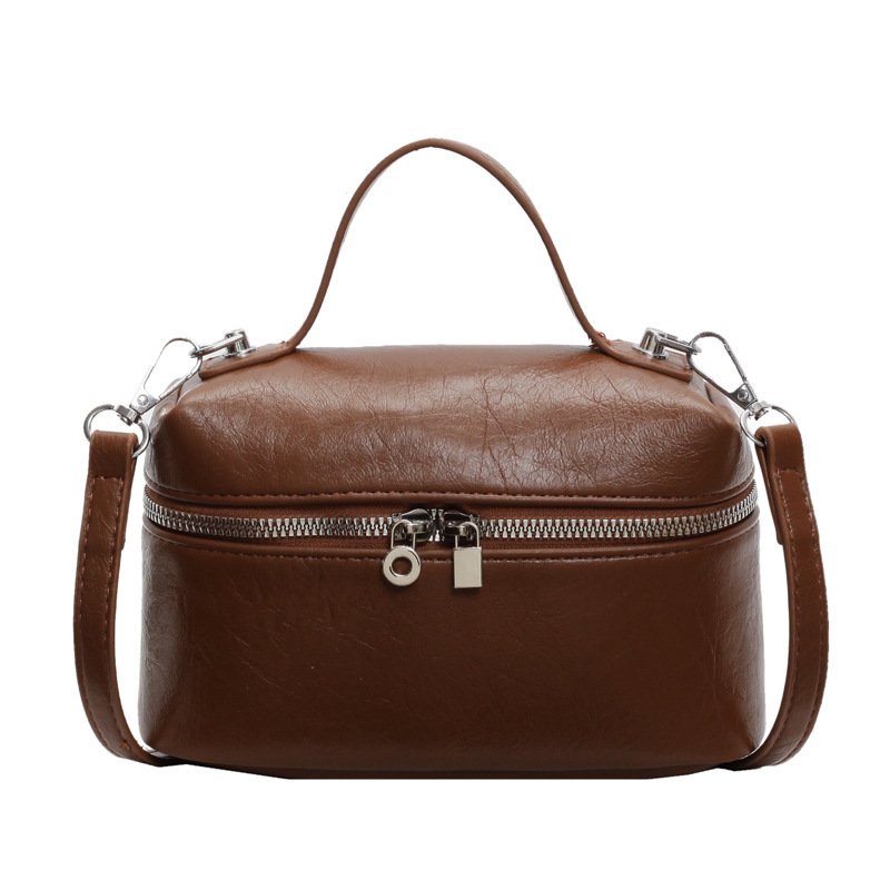 2025S Designer Women S Bag Small Niche Hand Held Box For Women New Fashionable Simple Crossbody Solid Color Versatile Western Style Shoulder Bag