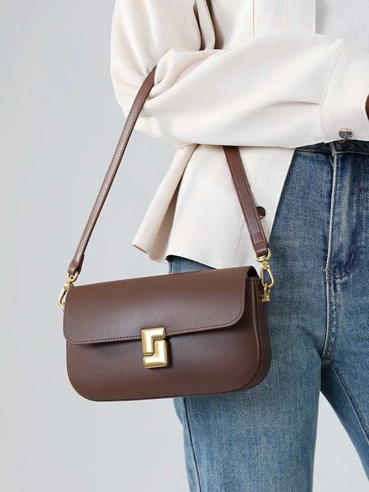Genuine leather woman bag small square shoulder bag Handbags ladies crossbody bags luxury designer minimalism bag tofu bagW251107