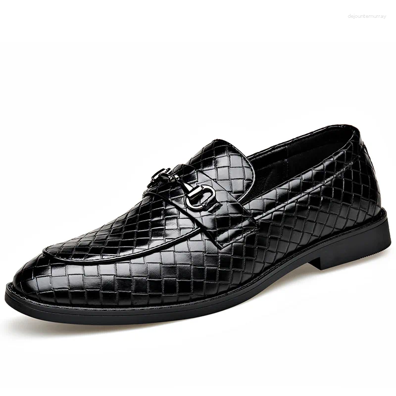 Dress Shoes Spring Autumn Alligator Print Luxury For Men Big Size Double Buckle Loafers Male British Style Business Shoe Man