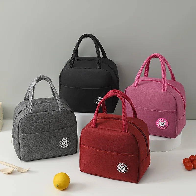 Fashionable beer lunch bag childrens large capacity handbag picnic beverage box outdoor office food 250401