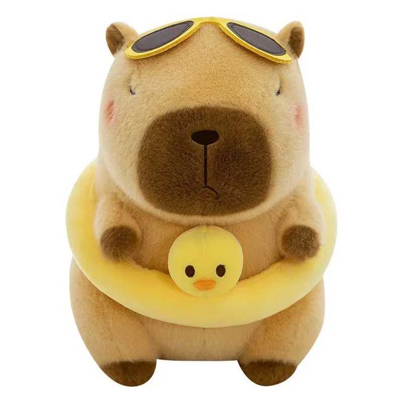 New 21cm Capybara Plush Toy Simulation Capibara Anime Fluffty Toy Cute Animals Beach Style Stuffed Doll Christmas Gifts for Kids C251107