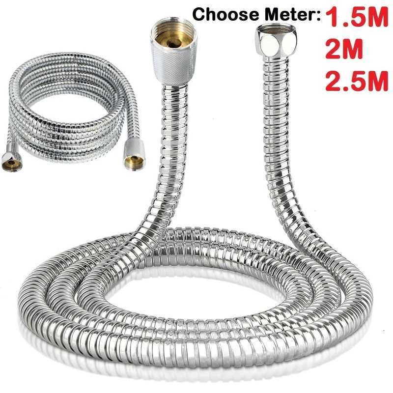 Stainless Steel ible Shower Hose Long Bathro Shower Water Hose Extension Plumbing Pipe Pling Tube Bathro Accessories Y251107