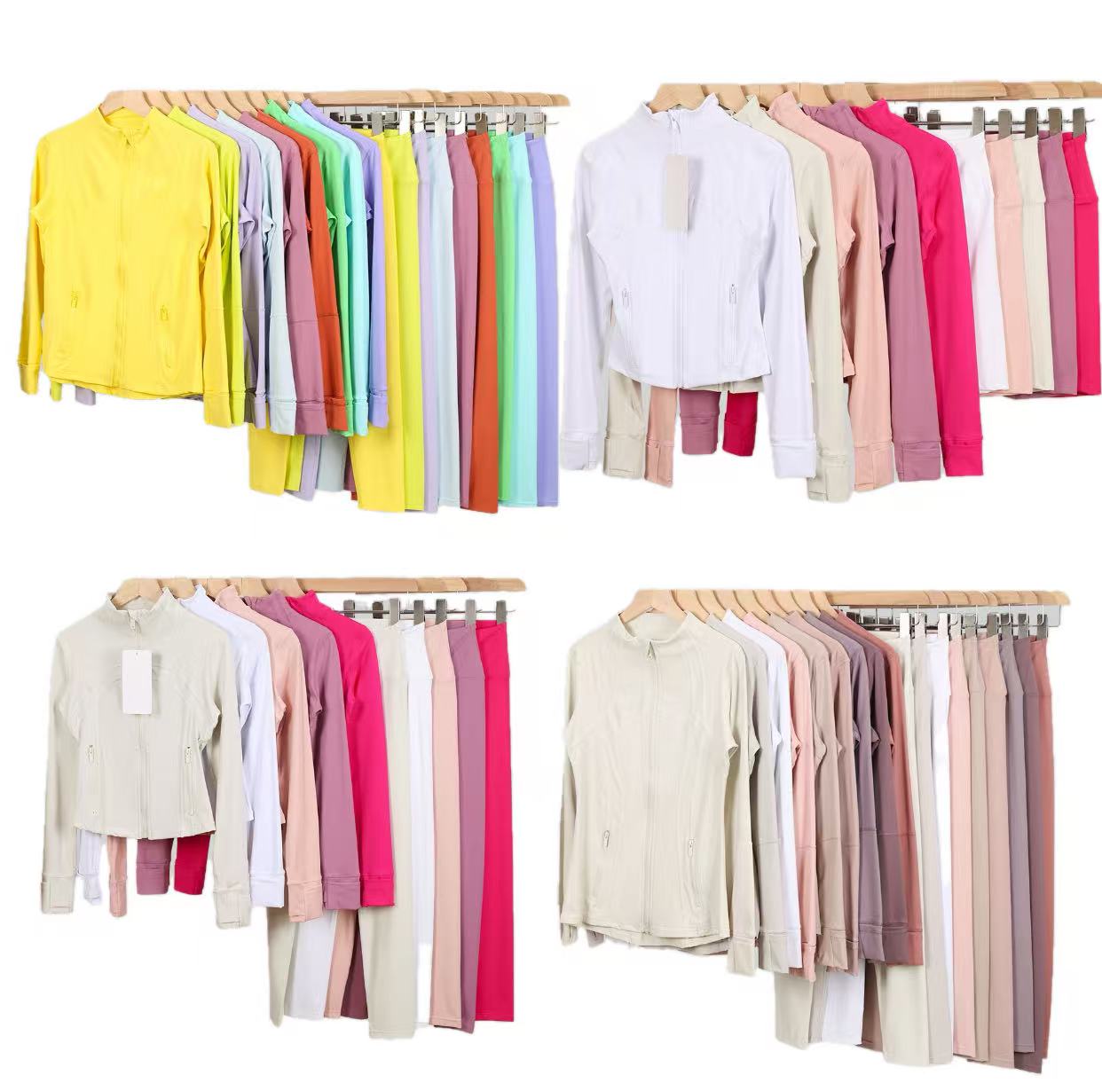 High Yoga Jacket Women Define Workout Sport Coat Fitness Sports Quick Dry Activewear Top Solid Zip Up Sweatshirt Sportwear jump girl close skin take overcoat speed up