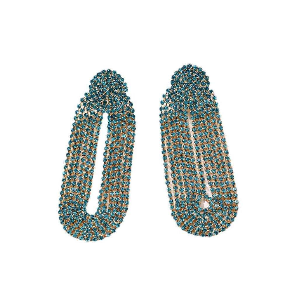 2024 Winter Activity Style Exaggerated Size Round tassel Copper Claw Chain Water Dia Imitation Electroplating Stainless Steel Needle Earrings for Wome