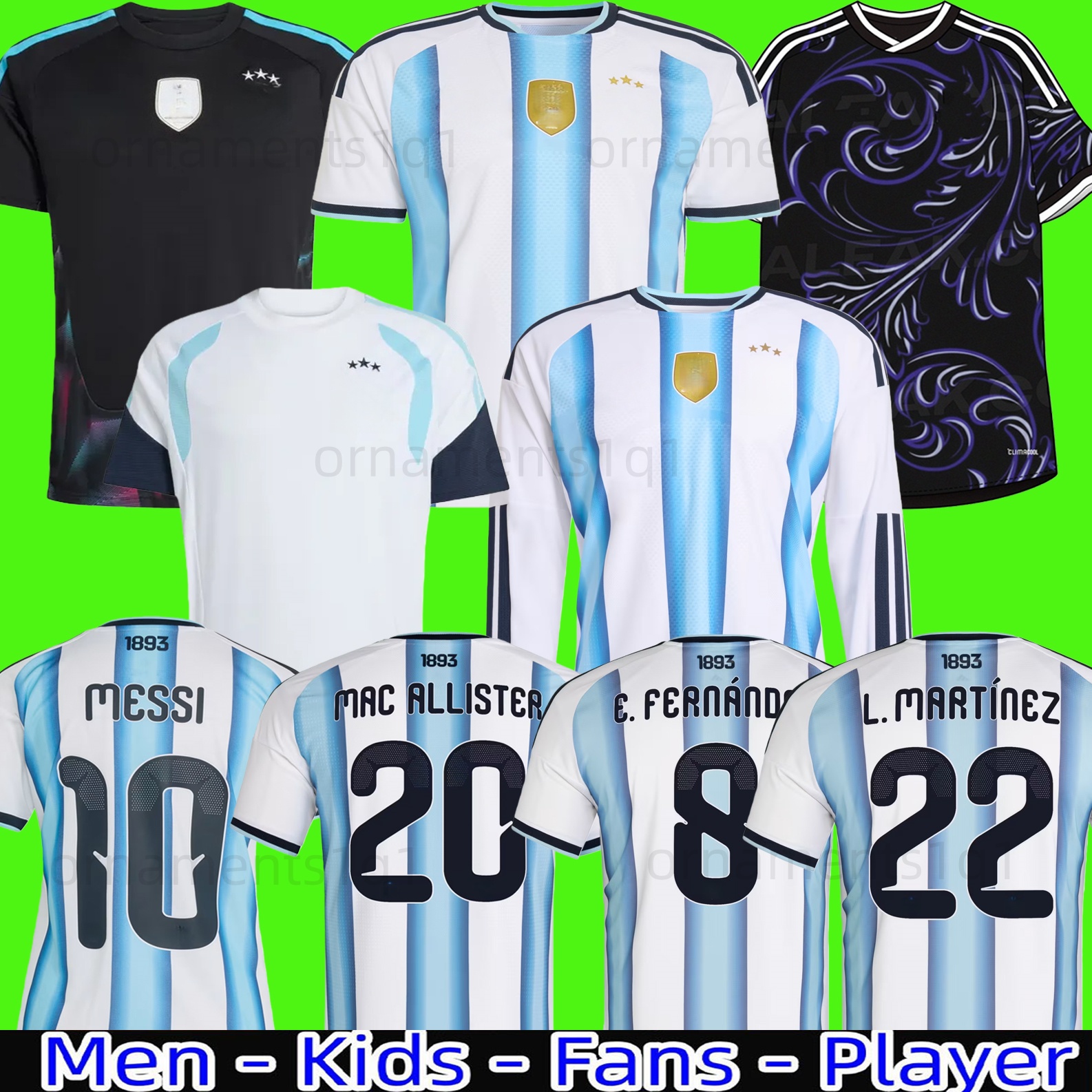 ArgentinaS star soccer Jerseys final Fan playe 2026 2027 ENZO ALVAREZ DI MARIA MESSIS Signed kids kit Men football shirt MARADONA MARTINEZ 26 27 DYBALA women DE PAUL