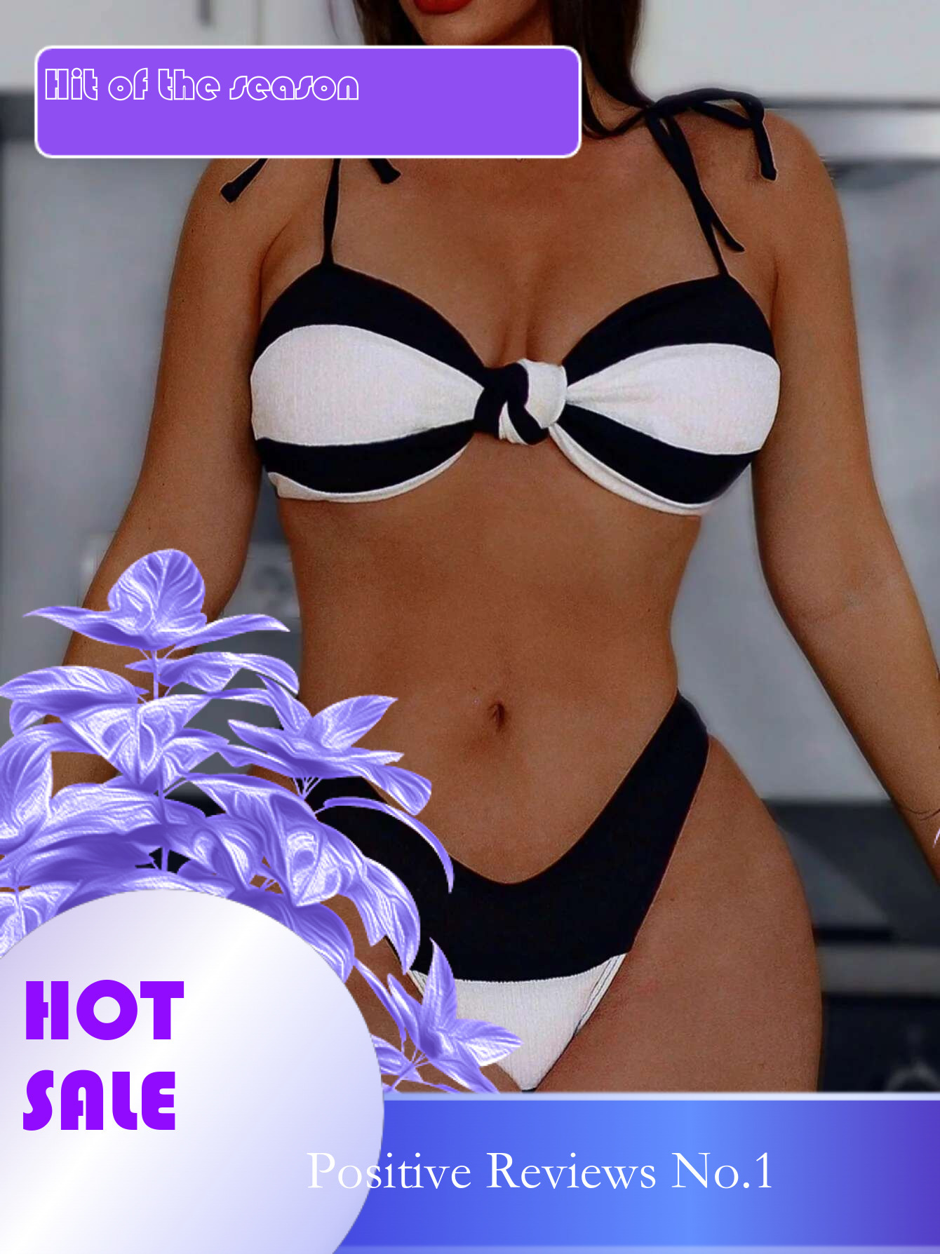 Dongdumaoyi Sexy Striped Bikini Women Black White Patchwork Front Bow Push Up Micro Swimsuit Summer Bathing Suit Thong Swimwear Biquini