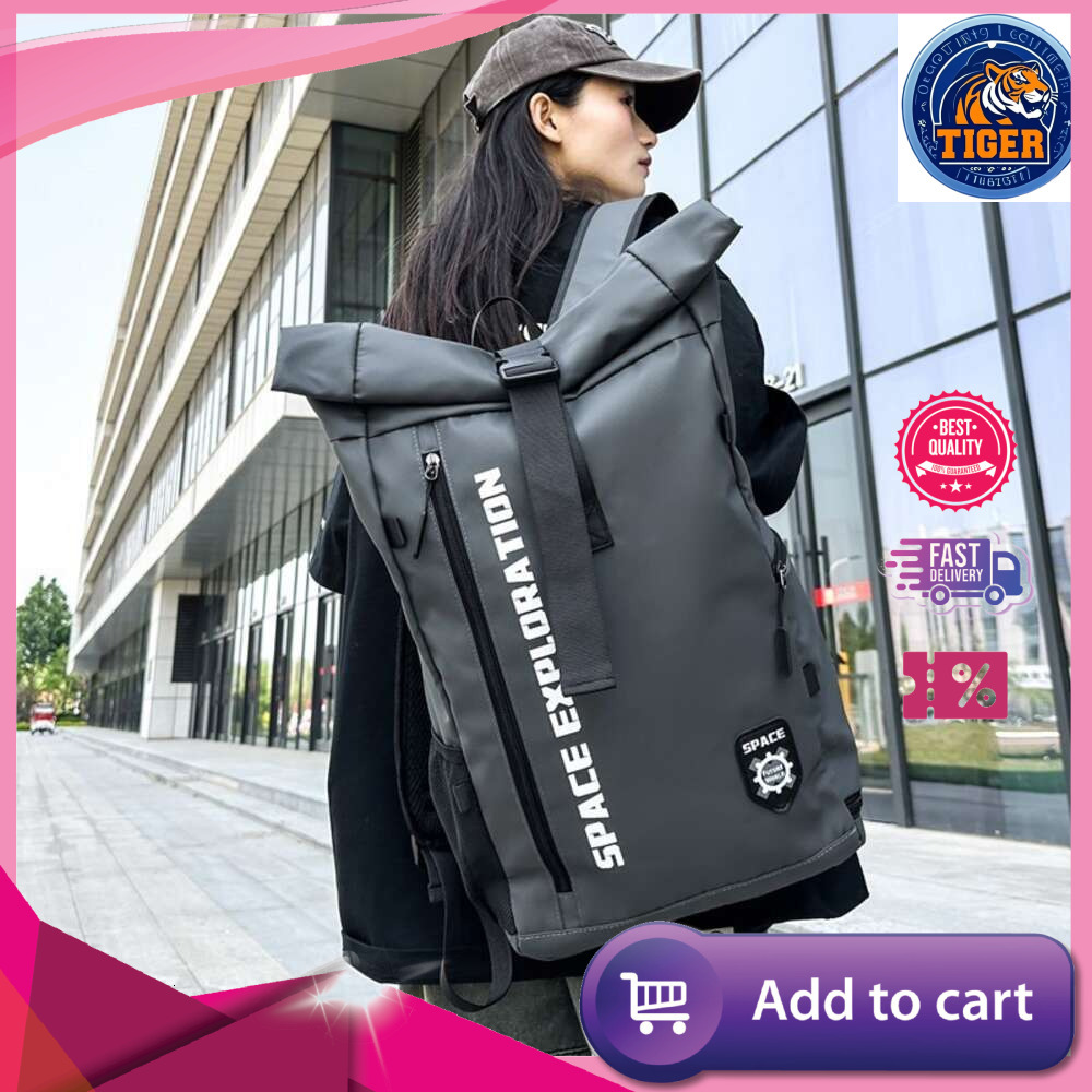 Ddmytiger Ddmytiger New Trendy And Cool Men S For Tourism Vacation Sports Roll Up Waterproof Leisure Backpack Student H