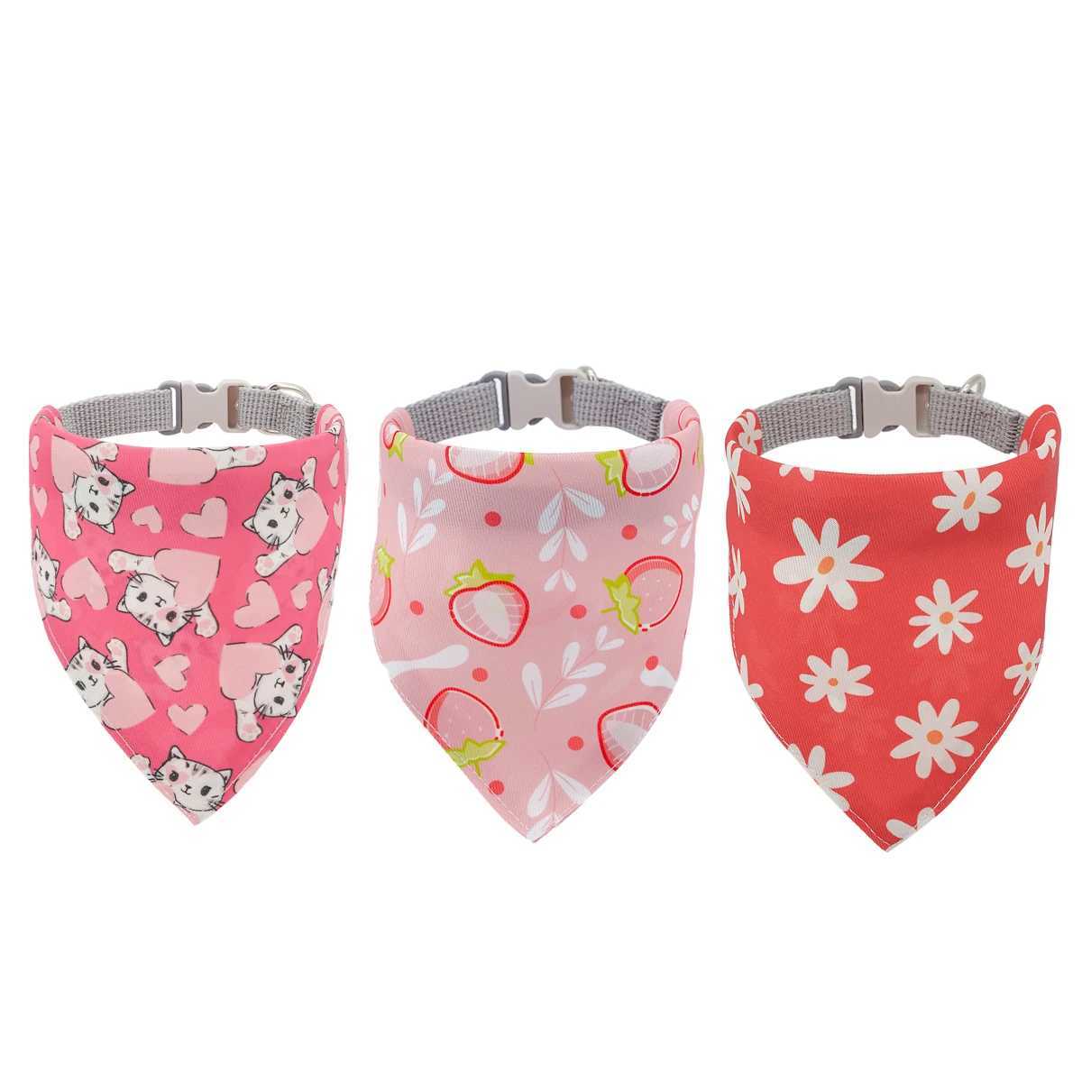 High Quality 3PC pet bib set cute dog bib cat and dog triangle bandage suitable for small and medium-sized pets T250407