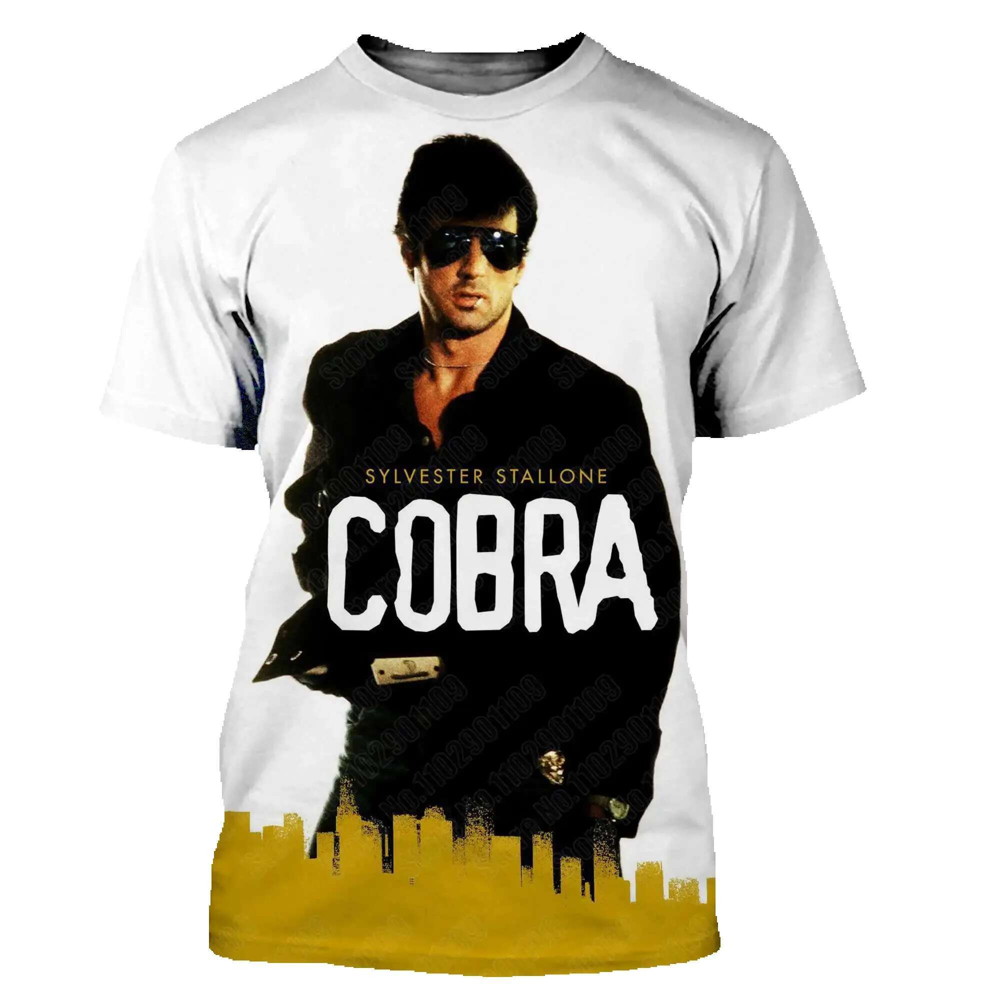 Cobra movie for men and women 3D printed Haruku style T-shirt street clothing summer top