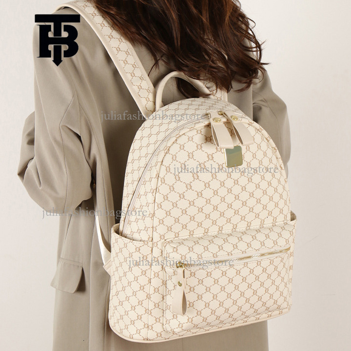 TB BHULAMTE New Fashion Vintage Women's Backpack Designer Luxury Korean Multi Functional Travel Bag Large Capacity Student Commuter Backpack Leis