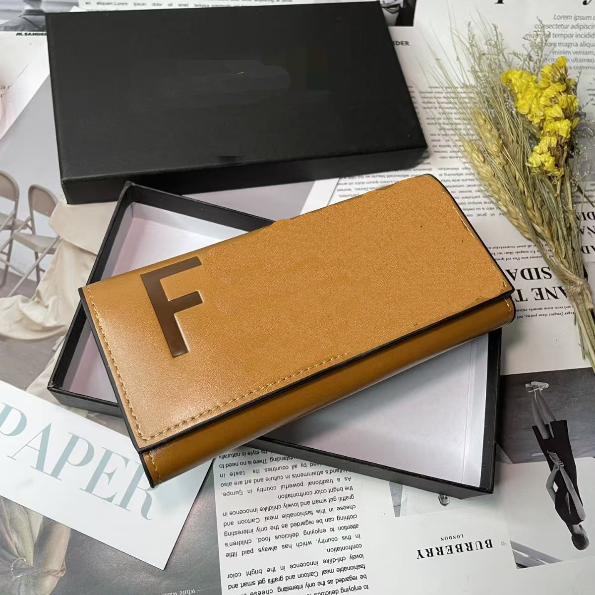Great quality women designer F wallets aaa long style lady fashion casual zero card purses female phone clutchs no497