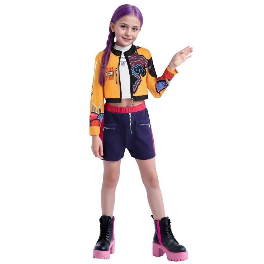 Halloween Children Zoey Mira Rumi Cosplay Costume Carnival K-Pop Hunters Girl Group Idol Role Play Dress Up Outfit Suit W251107
