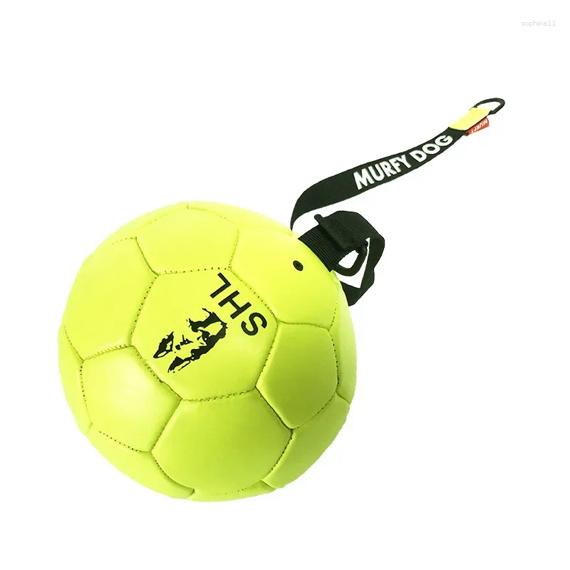 Update Bite-Proof Pet Dog Ball Toy Cowhide Harmless Teeth Interactive Throwing Training Game Soccer For Supplies