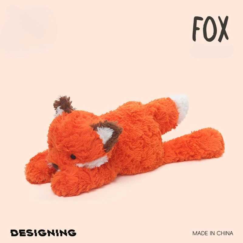 35cm Cuddly Elephant Hippo Fox Plush Toys Ultra Soft Stuffed Animals for Baby Sleeping Companion Room Decor Kids Birthday Gifts C251107