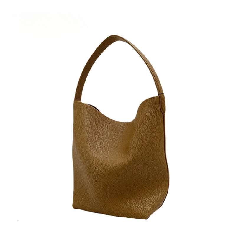Hot Sale Women Lady Lazy Style Soft Leather Shoulder Bag Underarm Pack Female Casual Large Tote Bucket Handbag Wholesale New