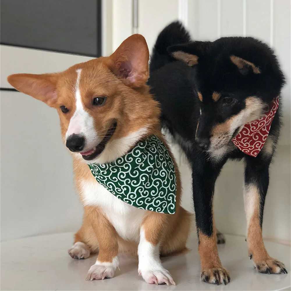 High Quality Pet Scar Summer Pet Beauty Dog Accessories Dog Supplies Practical Saliva Towels Shiba Inu Triangle Pet Scarf Fashion Pet T250407